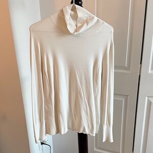 JM Collection Off-White Cowl Neck Sweater